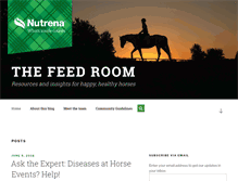 Tablet Screenshot of horsefeedblog.com